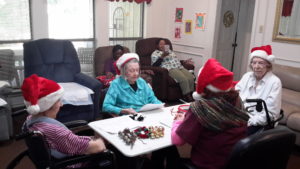 Christmas senior activities at Dignified Living in Richardson, TX